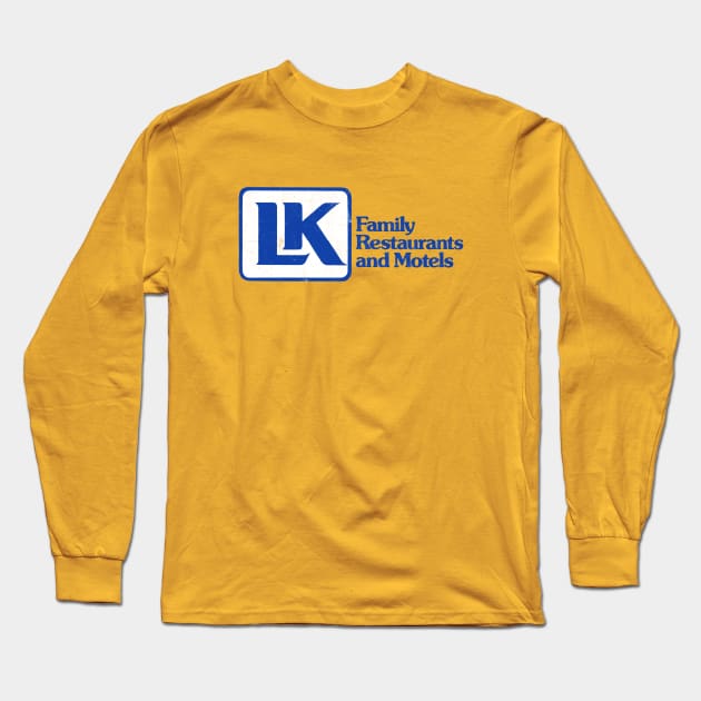 L&K Family Restaurants and Motels Long Sleeve T-Shirt by Turboglyde